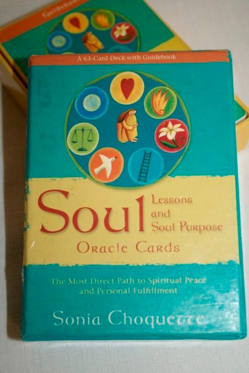 Soul Lessons & Soul Purpose (Oracle Cards) by Sania Choquette - 63 cards with a guidebook - RS17Sale