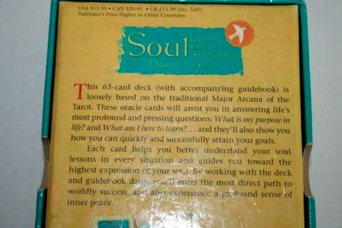 Soul Lessons & Soul Purpose (Oracle Cards) by Sania Choquette - 63 cards with a guidebook - RS17Sale