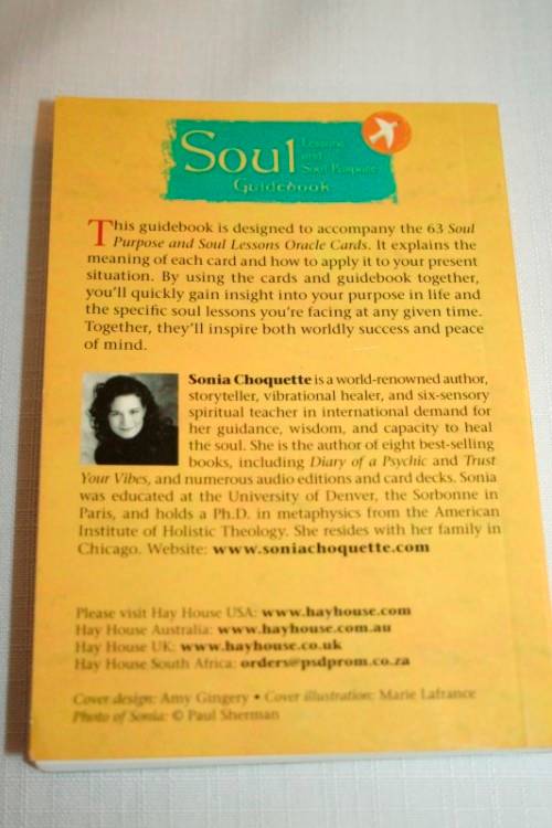 Soul Lessons & Soul Purpose (Oracle Cards) by Sania Choquette - 63 cards with a guidebook - RS17Sale