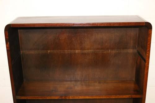 A wonderful Art Deco imbuia bookcase/ display cabinet with loads of shelf space - amazing!