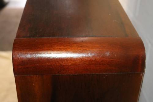 A wonderful Art Deco imbuia bookcase/ display cabinet with loads of shelf space - amazing!