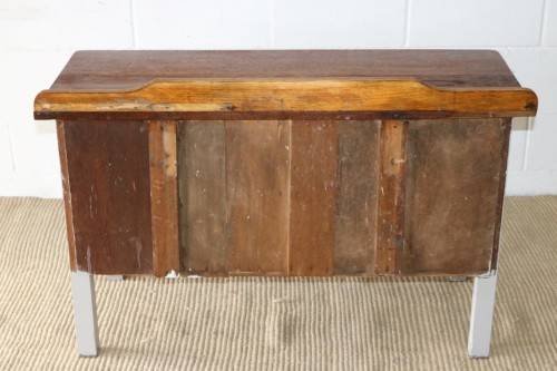 A charming vintage Oak wash stand with a two-tone design & three spacious drawers - lovely!