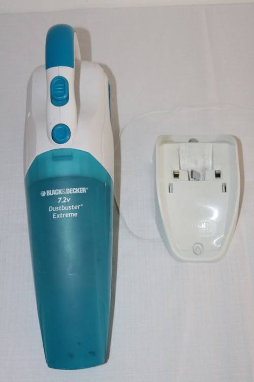 A very useful Black & Decker 7.2V "Dustbuster Extreme" hand-held wet and dry cordless vacuum cleaner