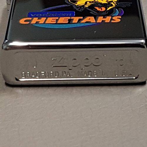 **RS17** A wonderful authentic Zippo "South African Rugby" CHEETAHS brushed chrome lighter