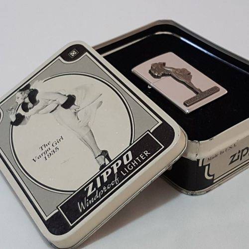 A magnificent 1993 "The Varga Girl 1935" Zippo windproof lighter in original box - very collectable!