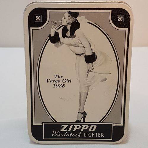 A magnificent 1993 "The Varga Girl 1935" Zippo windproof lighter in original box - very collectable!