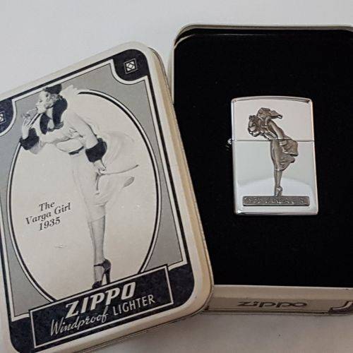 A magnificent 1993 "The Varga Girl 1935" Zippo windproof lighter in original box - very collectable!