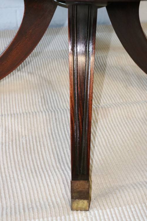 An superb Edwardian (c1910) Mahogany rotating bookcase w/ a solid marble top & marquetry inlays!!