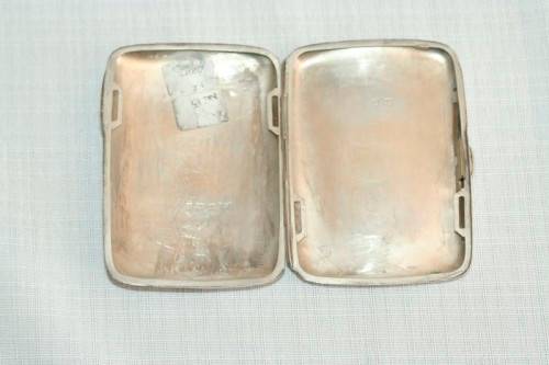 An exquisite antique (1905) hallmarked "Thomas Bishton" sterling silver engraved calling card case