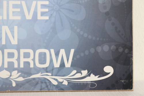 **RS17** An awesome inspirational wall hanging sign with a string on the back in good condition
