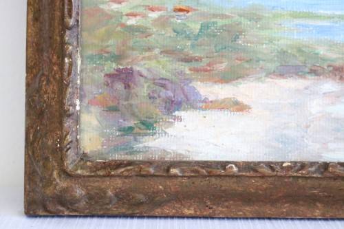 **RS17** A wonderful framed (behind glass) painting signed "S. Wallace" of the Twelve Apostles