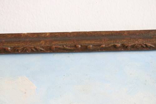 **RS17** A wonderful framed (behind glass) painting signed "S. Wallace" of the Twelve Apostles