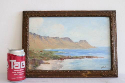 **RS17** A wonderful framed (behind glass) painting signed "S. Wallace" of the Twelve Apostles