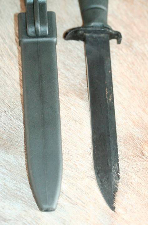 An awesome original Austrian made (Black) Glock 78 Tactical-Survival knife in its sheath/ scabbard