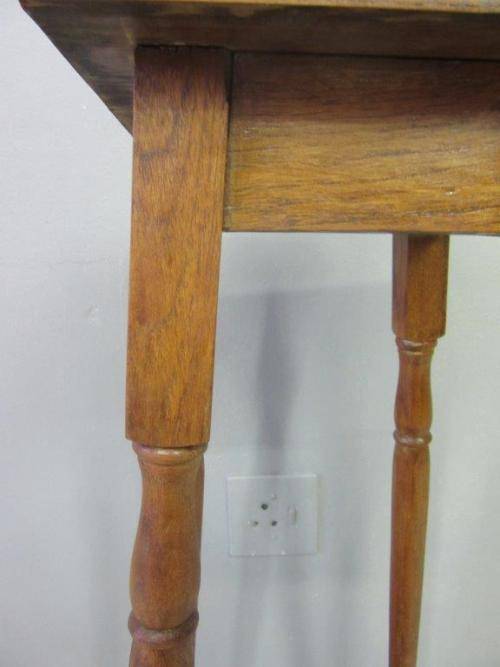 A superb vintage tall Oak double planter stand - perfect for a vase with flowers on a patio!!