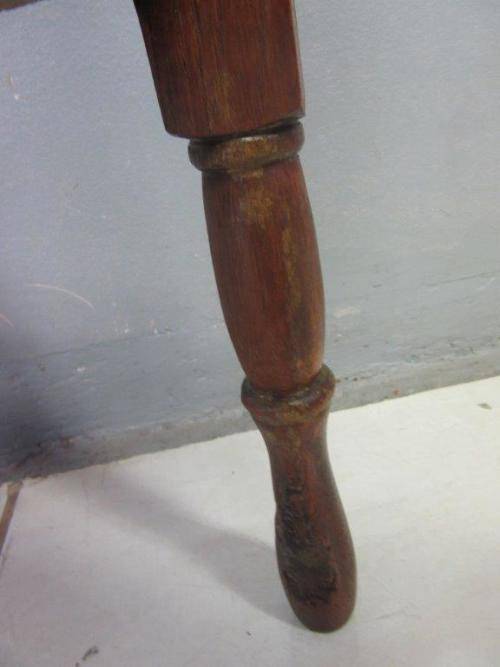 A superb vintage tall Oak double planter stand - perfect for a vase with flowers on a patio!!