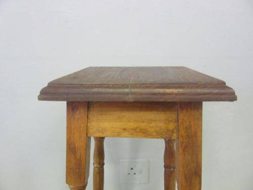 A superb vintage tall Oak double planter stand - perfect for a vase with flowers on a patio!!