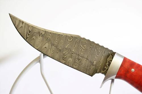An incredible handmade in America "Charlton LTD" Damascus steel hunting knife - stunning!
