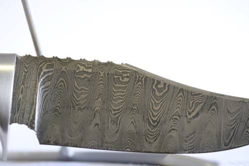 An incredible handmade in America "Charlton LTD" Damascus steel hunting knife - stunning!