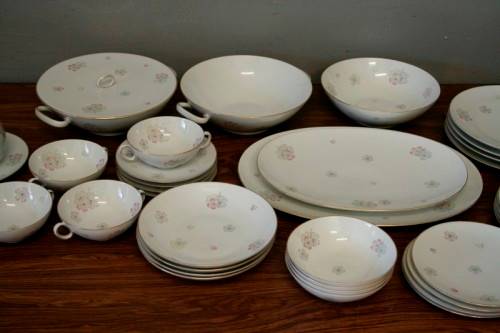 An incredible original vintage "Thomas" of Germany (Rosenthal) fine porcelain dinner service