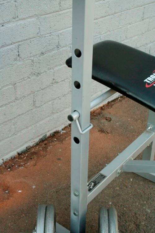 A fantastic original Trojan "Performa 300" bench & assorted weights in awesome condition