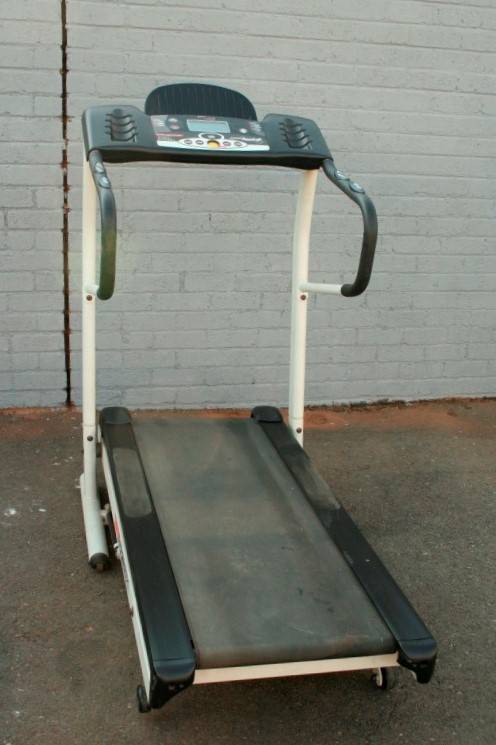 An incredible computerised original "Trojan" Optix Fold-able treadmill with hand-bar speed controls