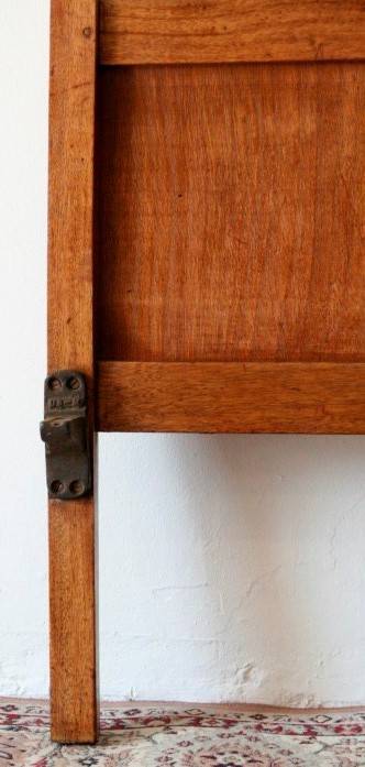 A stunning well made vintage teak three-quarter bed headboard and footboard set - RS17Sale