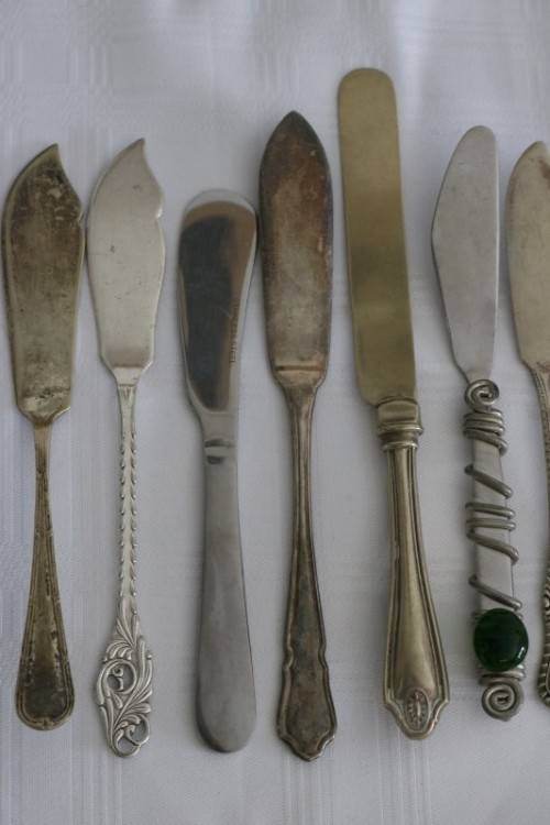 Awesome collection of 13x assorted vintage speciality knives incl. pate, butter, cheese - RS17Sale
