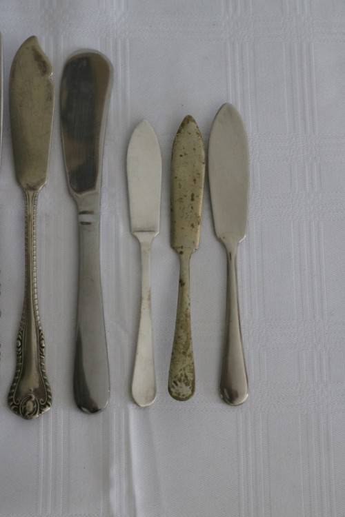 Awesome collection of 13x assorted vintage speciality knives incl. pate, butter, cheese - RS17Sale