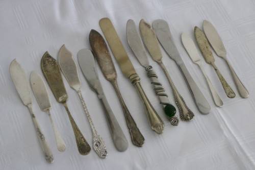 Awesome collection of 13x assorted vintage speciality knives incl. pate, butter, cheese - RS17Sale