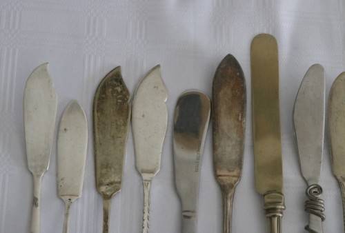 Awesome collection of 13x assorted vintage speciality knives incl. pate, butter, cheese - RS17Sale