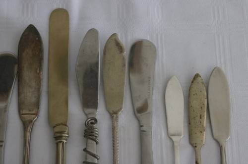 Awesome collection of 13x assorted vintage speciality knives incl. pate, butter, cheese - RS17Sale