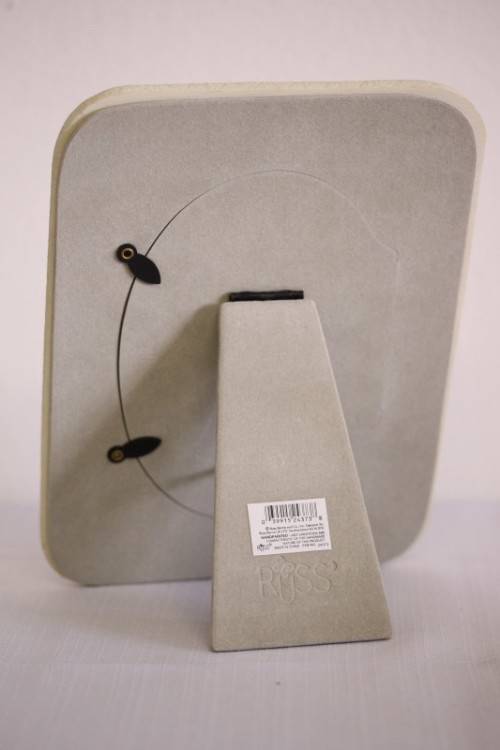 **RS17** An original Russ Bears & Toys hand painted "My Godchild" yellow & blue photo frame