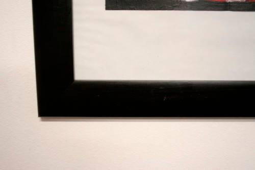 **RS17** A fantastic framed behind glass signed "Michaloo" Abstract style painting.