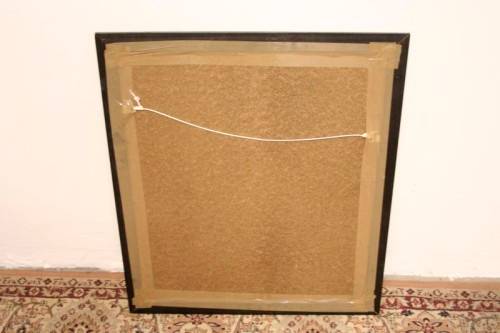 **RS17** A fantastic framed behind glass signed "Michaloo" Abstract style painting.