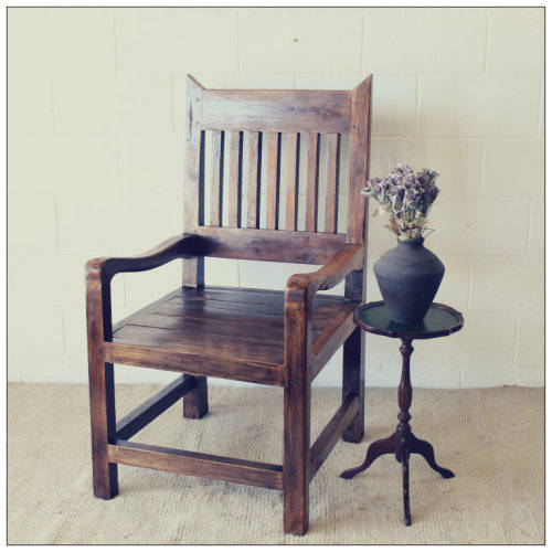 A fantastic OVERSIZED Teak occasional armchair - something different and perfect on a patio!!