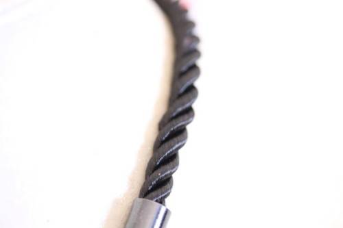 **RS17** An awesome & unusual skull necklace w/ black stones & diamante & a "skull" bracelet