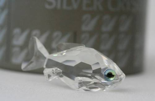 A stunning  Swarovski (No 202103) crystal Goldfish in its original box in superb condition