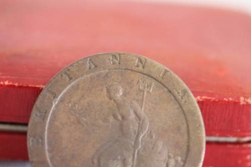 An incredibly rare antique (1797) Great Britain King George III Penny (Cartwheel) coin - WOW!!!