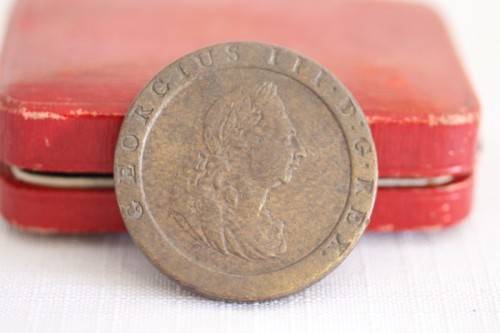 An incredibly rare antique (1797) Great Britain King George III Penny (Cartwheel) coin - WOW!!!