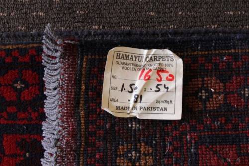 An incredible and beautifully made (154cm x 54cm) Pakistani Bokhara carpet in beautiful condition