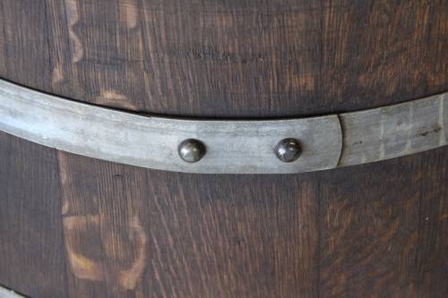 Original solid French Oak wine barrels with the original hoops in good condition!
