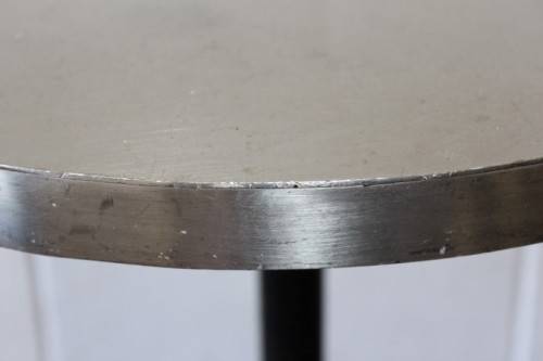 **RS17** Aluminium-topped circular outdoor table on heavy iron base; price per table - 4x available