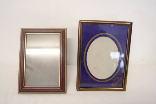 **RS17** Four lovely medium sized assorted free standing photo frames with glass.
