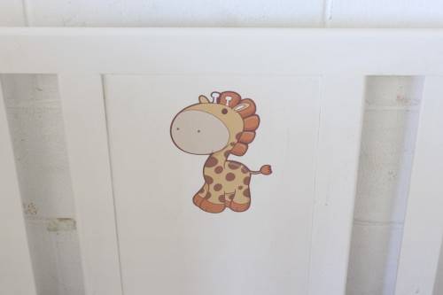 **RS17_Clearance** Awesome white baby's cot with a drop-side and a mattress - perfect for nursery!!