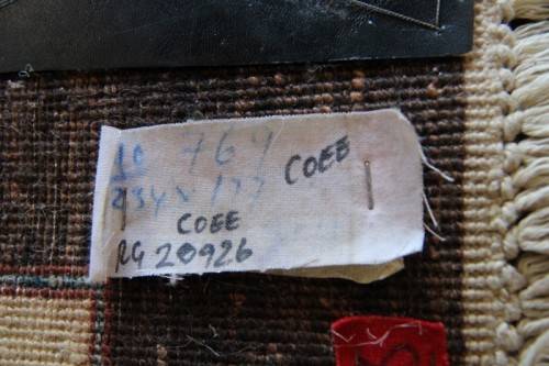 **RS17** A stylish & unusual brown Iranian Meshkin Persian Carpet w/ deer motifs & centre medallion