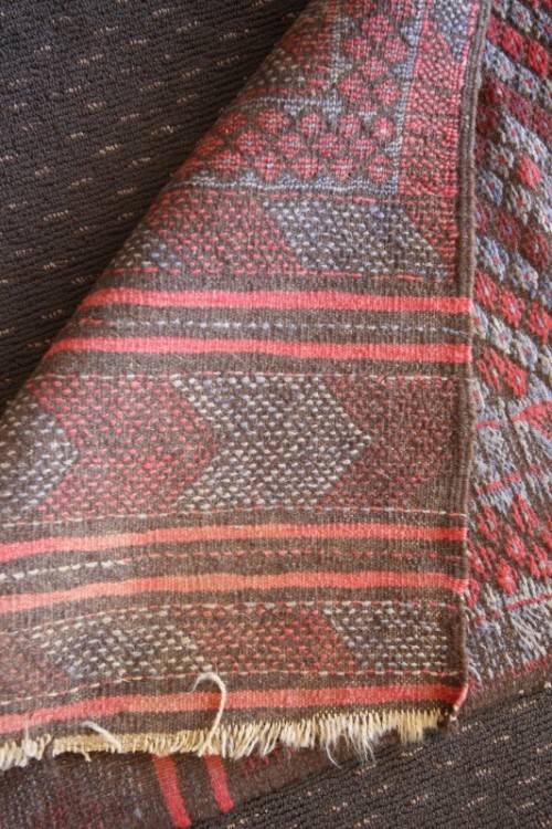 A stunning vintage Persian runner carpet (245cm long) in reds and grey in good condition