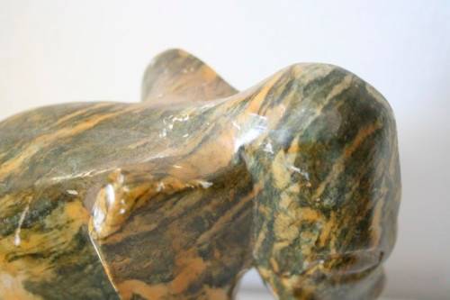 **RS17** Two stunning and beautifully carved stone African elephant. Lovely on display.