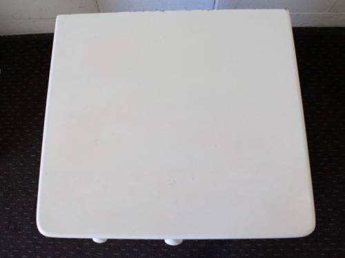 An awesome pair of white Duco bedside pedestals with a single drawer on runners & a cupboard
