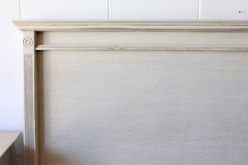 **RS17_Clearance** Wetherley's King size headboard & matching 3-drawer pedestals in an Ivory colour